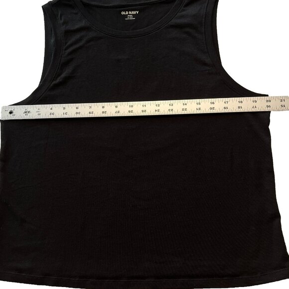 Old Navy Bestee Shell Top XL Tall Black NWT Lagom Clean Girl Capsule Office - Picture 6 of 7
